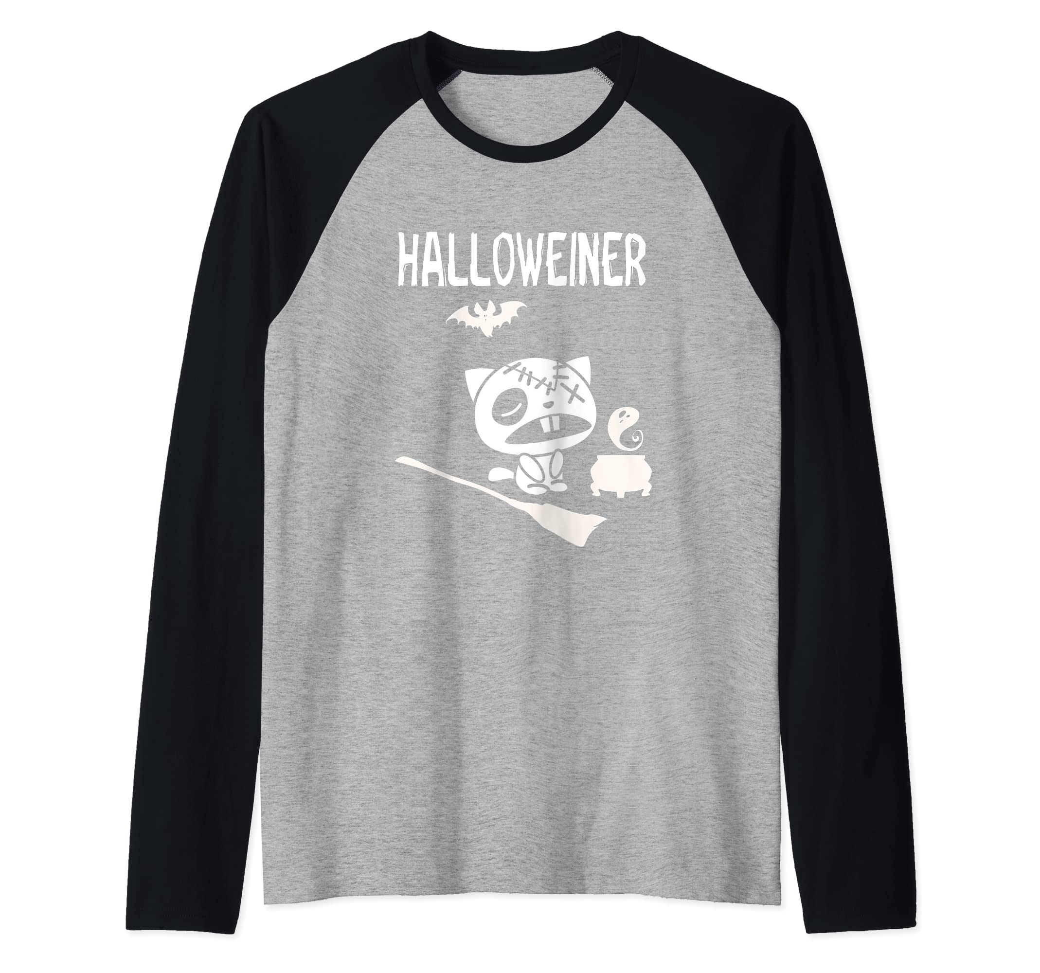 Halloweiner Raglan Baseball Tee