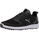 pumagolf Men's Ignite Pwradapt Caged Athletic Shoe, Puma Black-Puma Silver-Puma Black, 9.5 Wide US