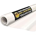 Dura-Gold Carpet Protection Film, 36-inch x 200-foot Roll, Clear Plastic Carpet Protector, Self-Adhesive Plastic for Temporary Stair, Rug, and Floor Protection