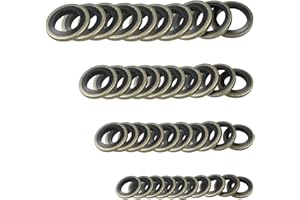 JDMON 8mm 10mm 12mm 14mm Fuel Sealing Washers Replacement for Dodge Cummins Fuel System 12V 24V 5.9L 6.7L Replace 3918188 4934278 3963983 3963988