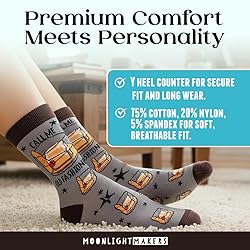 Moonlight Makers Funny Socks with Sayings - Call Me