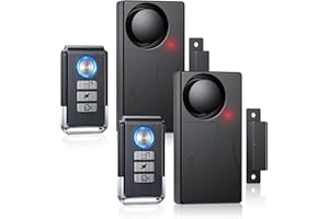 Door Alarms for Kids Safety, 110dB Loud Door Chimes When Door Opens, Door Sensor with Remote, Battery, Window Alarms for Home