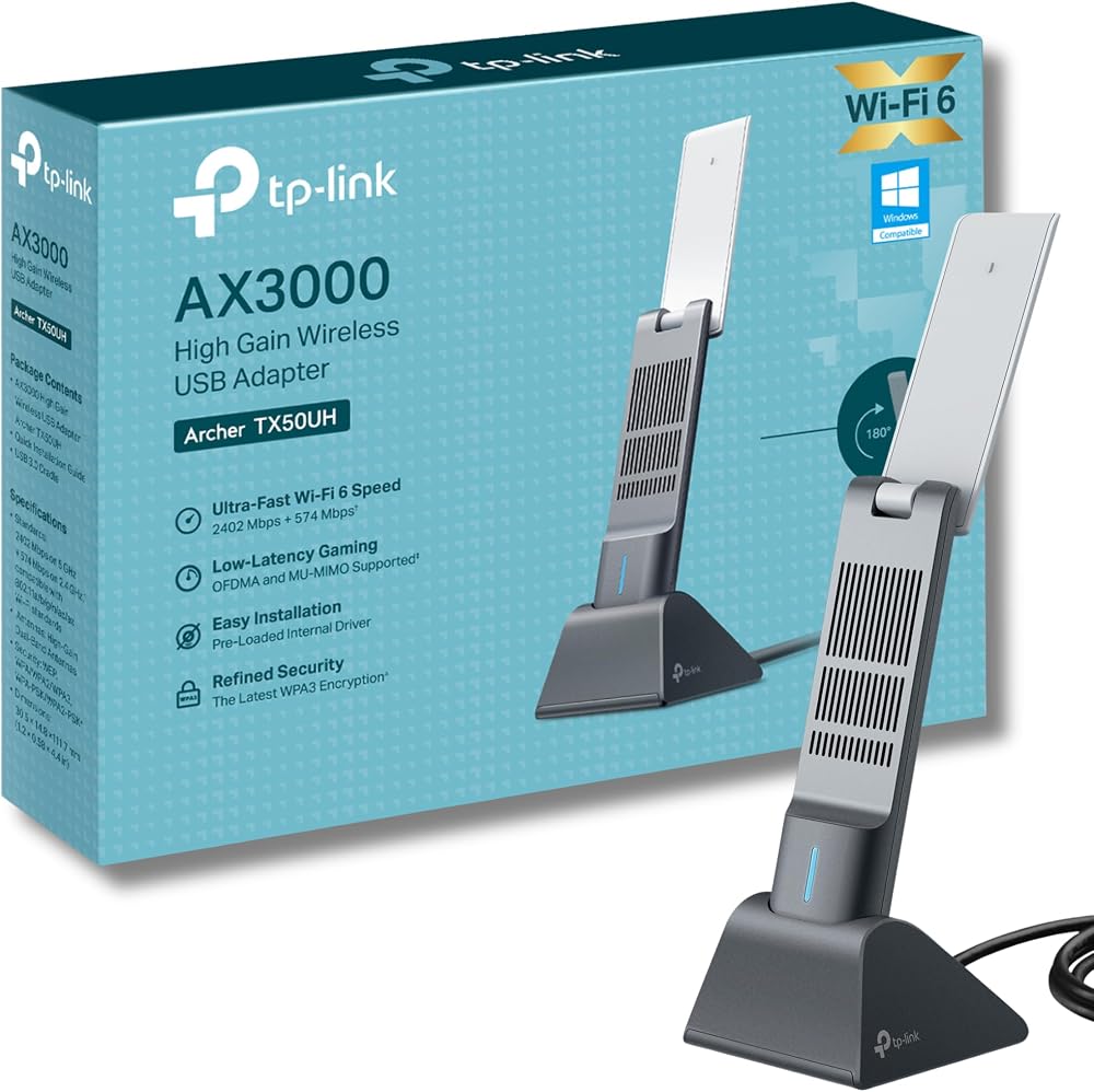 TP-Link Archer TX50UH AX3000 WiFi Dongle USB 3.0 Dual Band MU-MIMO OFDMA