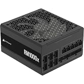 CORSAIR RM1000x ATX 3.1 PCIe 5.1 Ready Fully Modular 1000W Power Supply &ndash; Low-Noise, Cybenetics Gold Efficiency, Native 12V-2x6 Connector &ndash; Black
