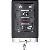 Keyless Entry Key Fob Replacement Compatible with 2007-2014 Cadillac Escalade ESV Car Keyless Entry Remote Control with FCC ID: OUC6000066 (1)