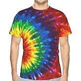 Pagaduan Men's Short Sleeve Tie Dye Shirt
