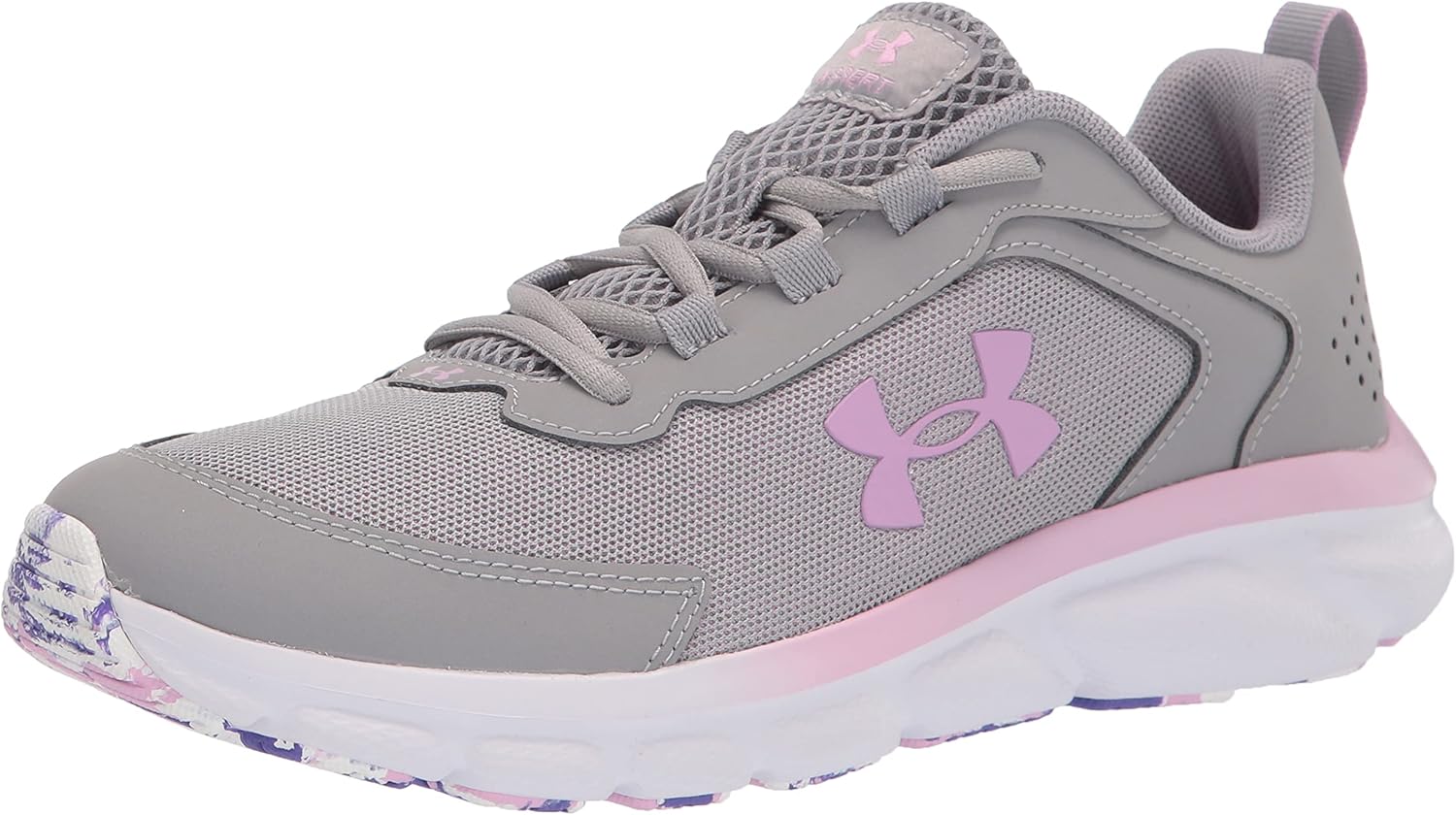 Under Armour girls Grade School Assert 9 Running Shoe, Gray Wolf (100