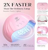 Modelones Gel Nail Kit 12 Colors 48W Lamp Glossy Matte Top Base Coat Tools view 6