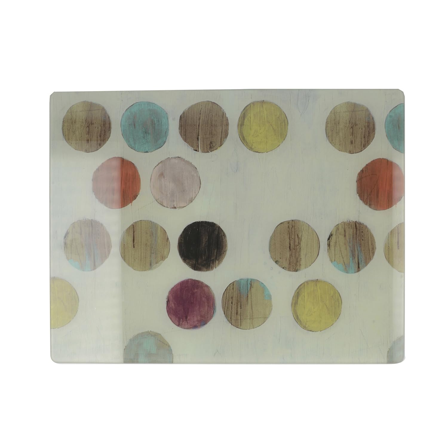 Creative Tops 'Retro Spots' Glass Worktop Saver/Serving Board, 40 x 30