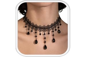 Gothic Victorian Style Vampire Choker Necklace Witch Costume Accessories