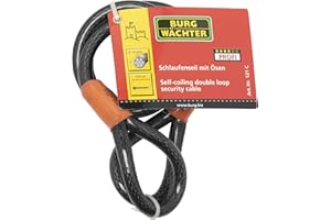 BURG-WÄCHTER Burg-Wachter 12MMX1.2M Braid Steel Cable 121C, 12mm x 1.2M, Black