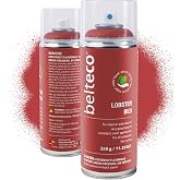 BELTECO Lobster Red Spray Paint | Water-based Spray Paint Red | Odorless, Eco-Friendly &amp; Vegan | Weather &amp; UV-Resistant | Fast-Drying &amp; High-Coverage | For All Substrates | In/Outdoor Use