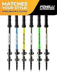 Foxelli Trekking Poles – Lightweight Collapsible