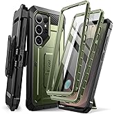 SUPCASE for Samsung Galaxy S25 Ultra Case with Stand (Unicorn Beetle Pro), [2 Front Frames] [Built-in Screen Protector & Belt-Clip] Military-Grade Protection Phone Case for S25 Ultra 6.9 Inch, Guldan | with Stand, 2 Front Frames, Belt-Clip, for S25 Ultra