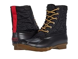 Sperry Men's Saltwater Duck Rain Boot, Black, 7