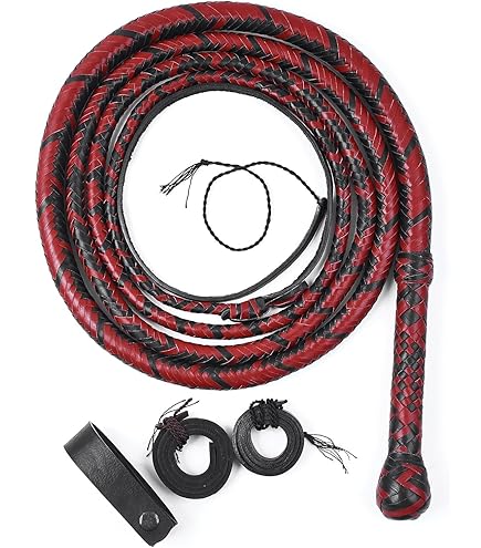 4 Feet 12 Plaits Brown Real Top Grain Leather Heavy Duty