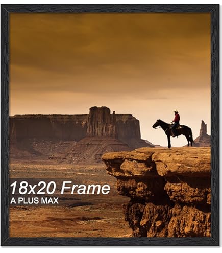 Amazon.com - ArtToFrames 18x20 inch Satin Black Picture Frame