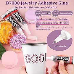 25000Pcs Resin Rhinestones for Crafting, Dark Pink