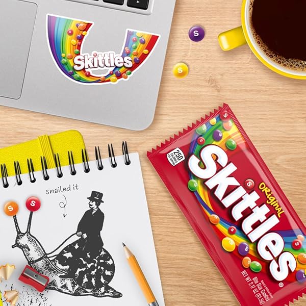 SKITTLES ORIGINAL CANDY SINGLE PACK, 2.17 OUNCE (SKIT36)