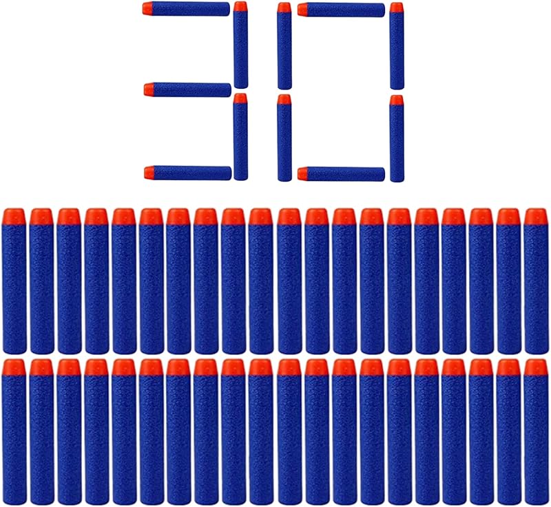 YAAVAAW Mega Darts 30pk Red Foam Bullets for Nerf N-Strike Elite Mega Series