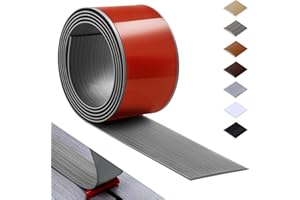 Bnell Floor Transition Strip Self Adhesive Vinyl Laminate Floor Cover Strip 3" Floor Flat Divider Strip for Joining Floor Gaps and Doorway Transitions (3.3Ft, 7.6cm, Ash Wood Grain)