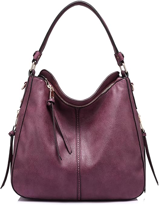 Bolsos de hombro para mujer, bolso bandolera de piel sintética, Púrpura Bolsos de hombro para mujer, bolso bandolera de piel sintética, Púrpura