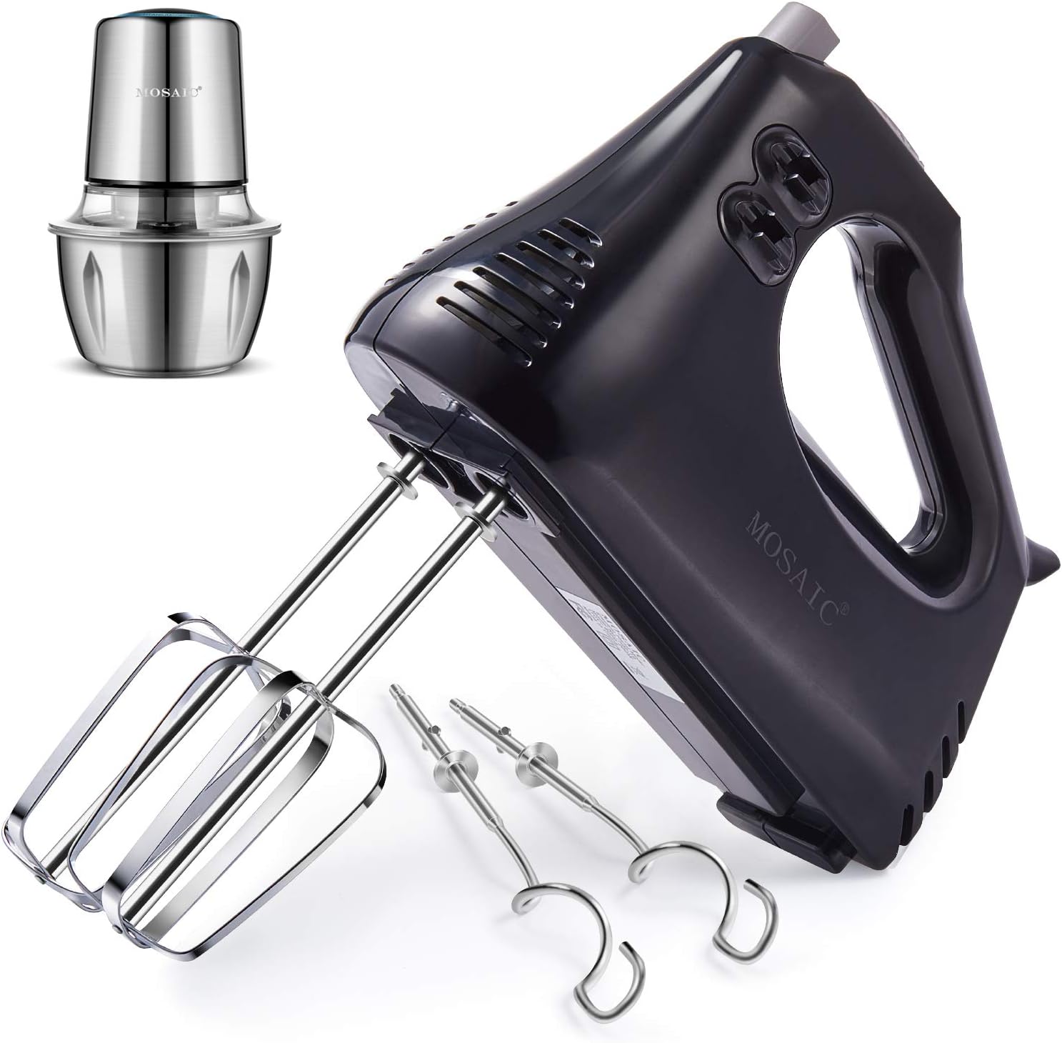MOSAIC Electric Hand Mixer and Food Processor with