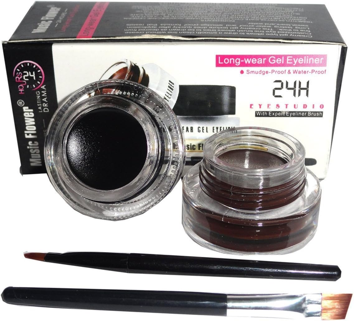 SKINPLUS Coco Gel Eyeliner (Black and Brown)