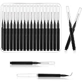Micro Eyebrow Brush Set with Cap 50Pcs Eyelash Spoolies Comb Brow Lamination Brush Mini Spoolie For Eyelash Extensions Lash Lift Tools