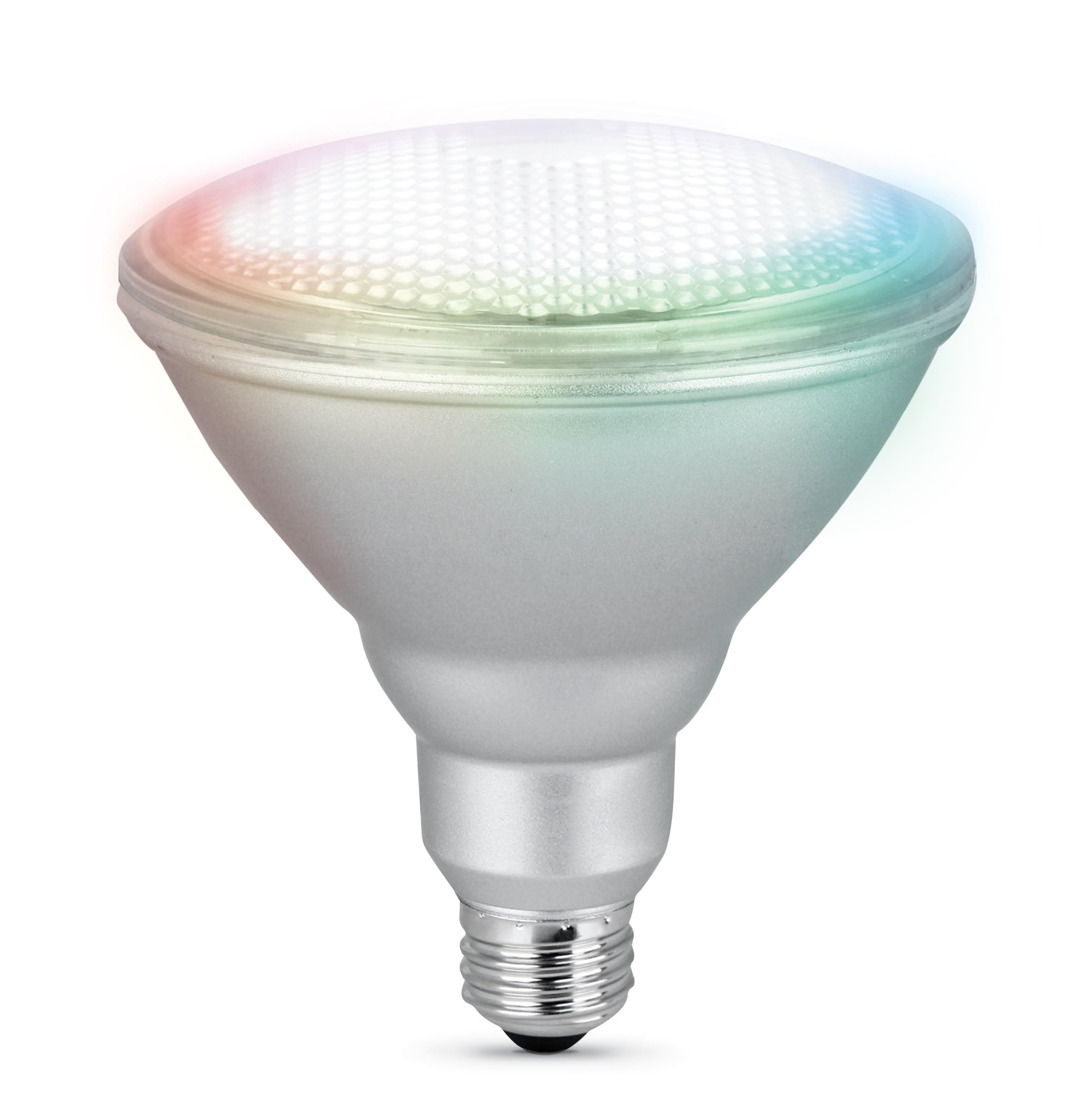 Photo 1 of Feit Electric PAR38/RGBW/CA/AG 90 Watt Equiv, 2.4 GHz WiFi Only, No Hub Required, Color Changing and Tunable White