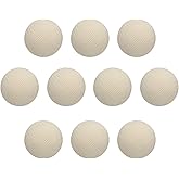 HARFINGTON 10pcs Fabric Cloth Covered Buttons 10mm Diameter Round Metal Shank Craft Replacement Sewing Buttons for Clothing Decoration DIY Accessories, Pearl