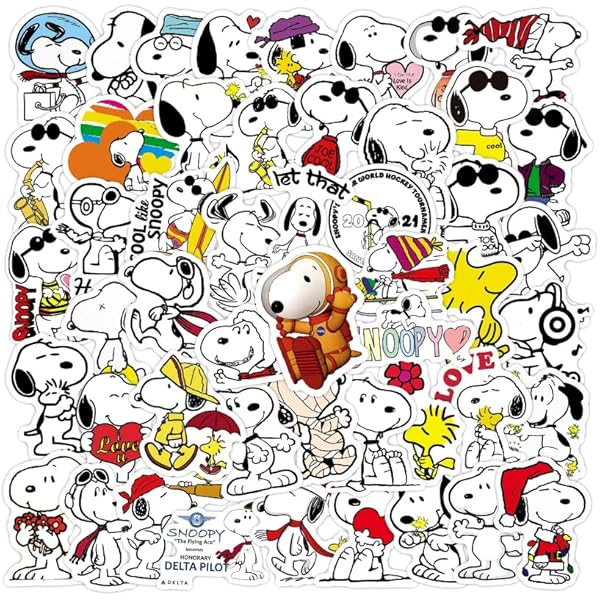 Chaussettes Homme Peanuts Snoopy - Lot Taille 6-13 - Bleu, Jaune, Noir, Blanc