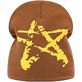 2THESTARS Y2K Beanie for Men Women Knitted Hat Winter Cap Streetwear Design Warm Casual Skullies Cold Weather Knit Outdoor