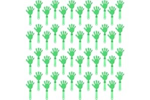 ZCYSRLQIN 100 Pieces Lime Green Hand Clappers 7.5 Inch Clappers Noisemakers Noise Makers Party Favors Plastic Clapper Sporting Events Cheers Ball Dance Basketball Football Noisemakers （Lime Green）