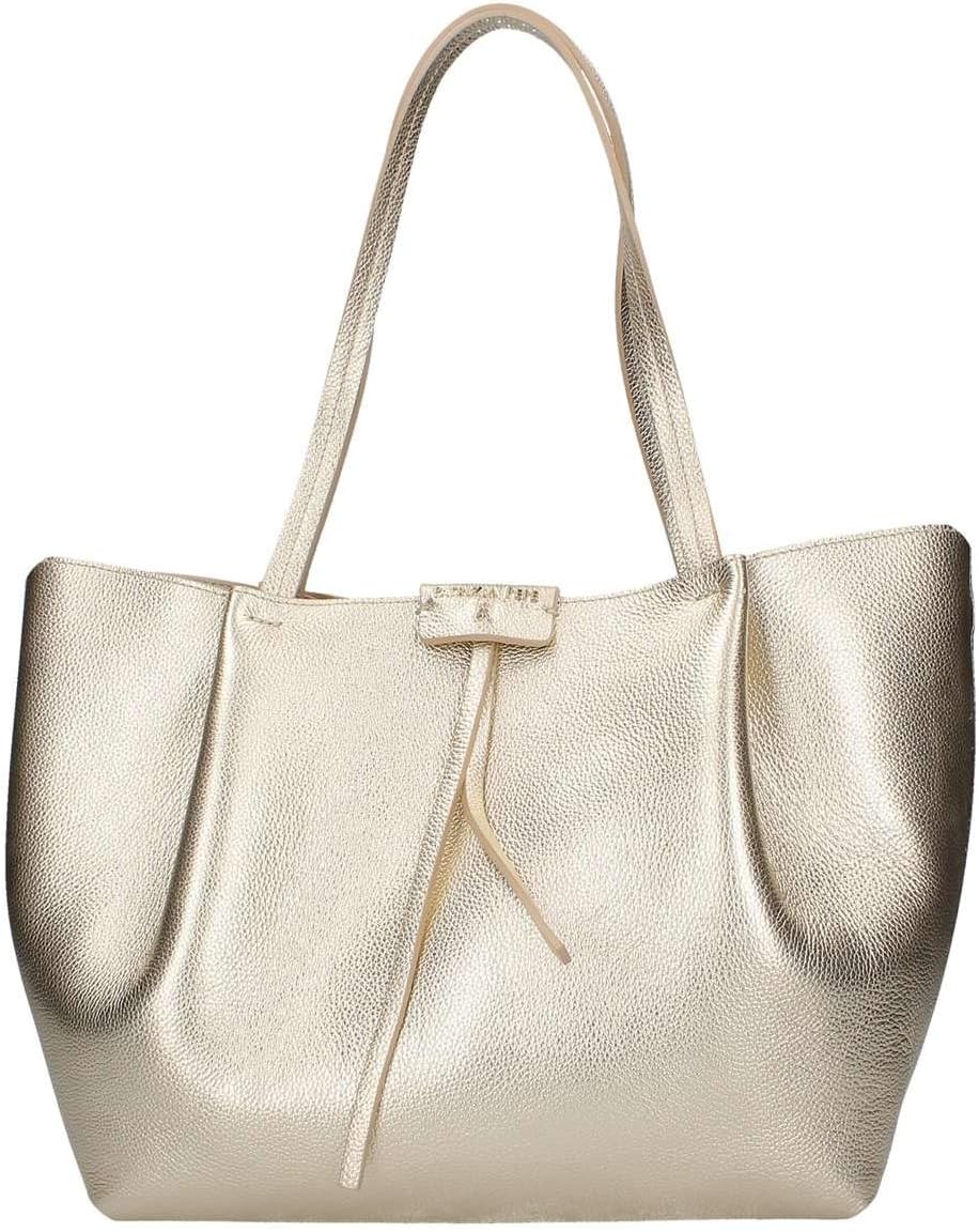 BORSA PATRIZIA PEPE Donna Mano Tracolla Sabbia Platino Pelle 2V8829 -  Dresslix