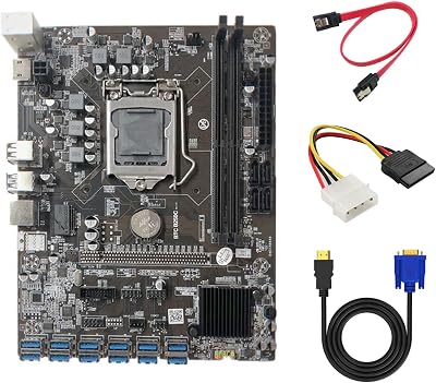 Tsadeer B250C Mining Motherboard 12 PCIE USB3.0 GPU Slot LGA1151