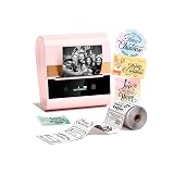 Phomemo Label Printer -M260 Address Label Maker Machine with Tapes,Bluetooth Thermal Label Printer, for Gift Decoration,Name Tag,Barcode,Logo, Easy to Use with Phones& PC - Pink