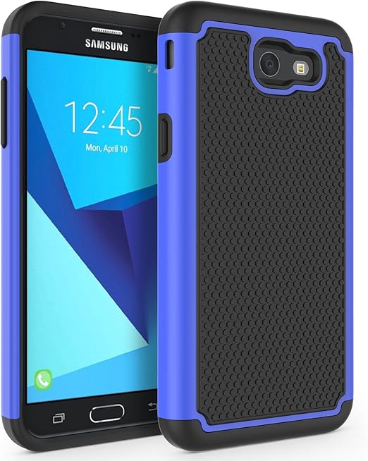 Amazon Com Syoner Shockproof Phone Case Cover For Samsung Galaxy J7 V 2017 1st Gen Galaxy J7 2017 Galaxy J7 Prime Galaxy J7 Perx Galaxy J7 Sky Pro Galaxy Halo Blue