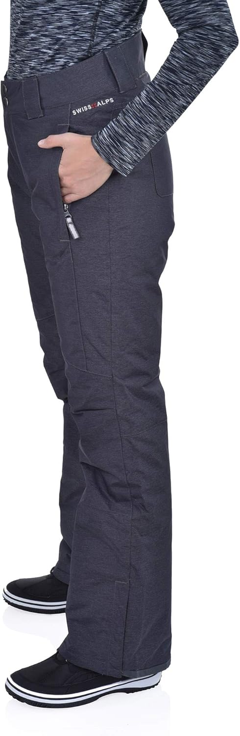 Swiss Alps Women's Waterproof Windproof Breathable Ski Pants: Clothing