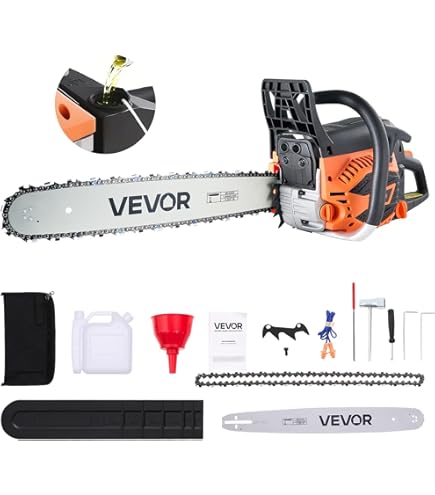 Amazon.com : CHIKURA Mini chain saw 25cc petrol chainaw 2500