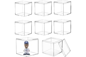 KISSYOU Acrylic Box Large Clear Acrylic Boxes with Lids 4x4x4 Inch Transparent Display Square Cube Acrylic Storage Organizer Containers for Easter,Wedding,Birthday,Jewelry,Cake,Candy