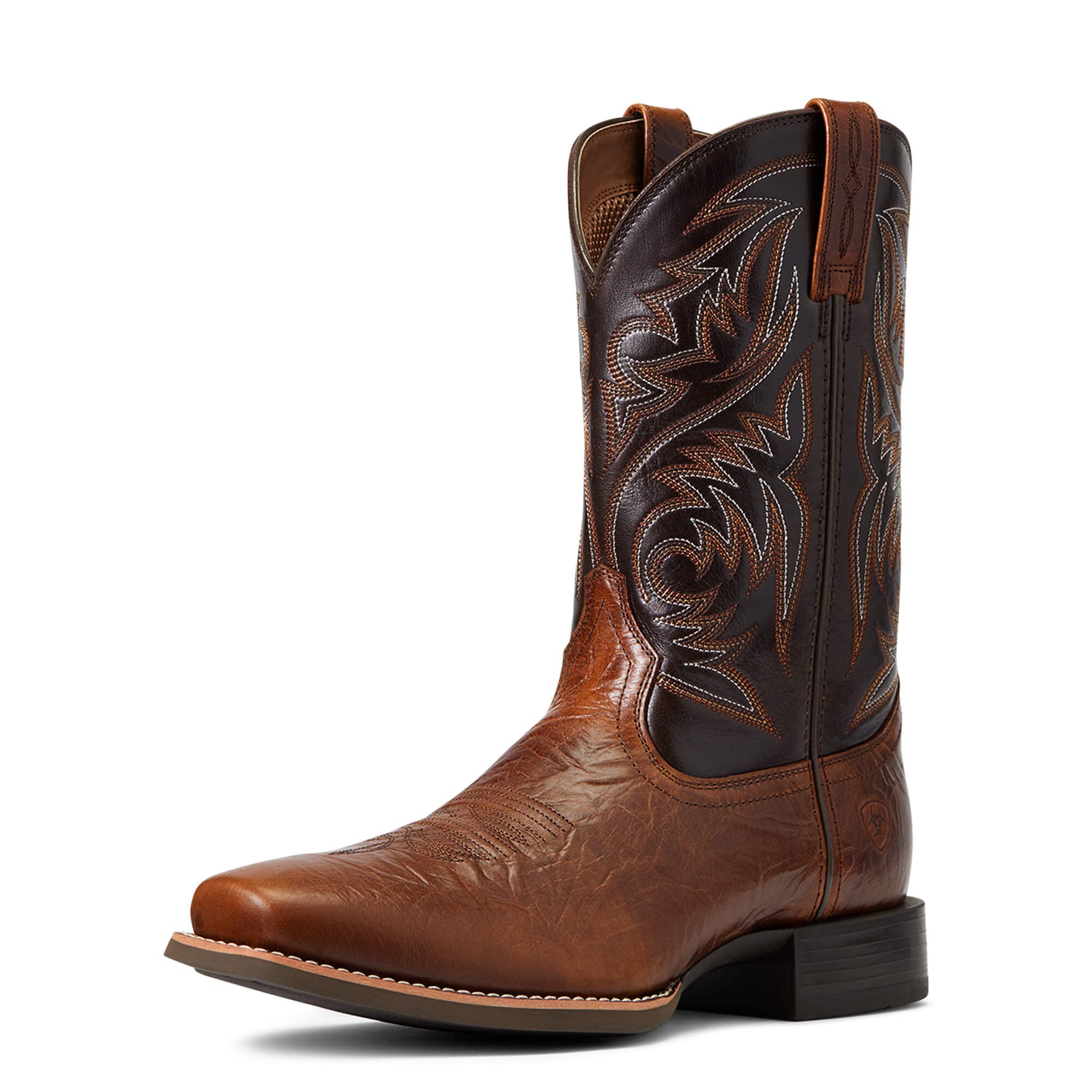Ariat BMVY9 Mens Sport Herdsman Western Boot Peanut Butter/Chaga Brown 10 Wide Image