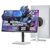 KTC 27 Inch 4K Gaming Monitor, Dual Mode UHD 160Hz & FHD 320Hz