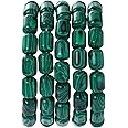 Natural Malachite Cylinder Tube Beads 10x14mm 38cm/str Loose Semi Gemstone Stone Beads for Making Bracelets Necklace