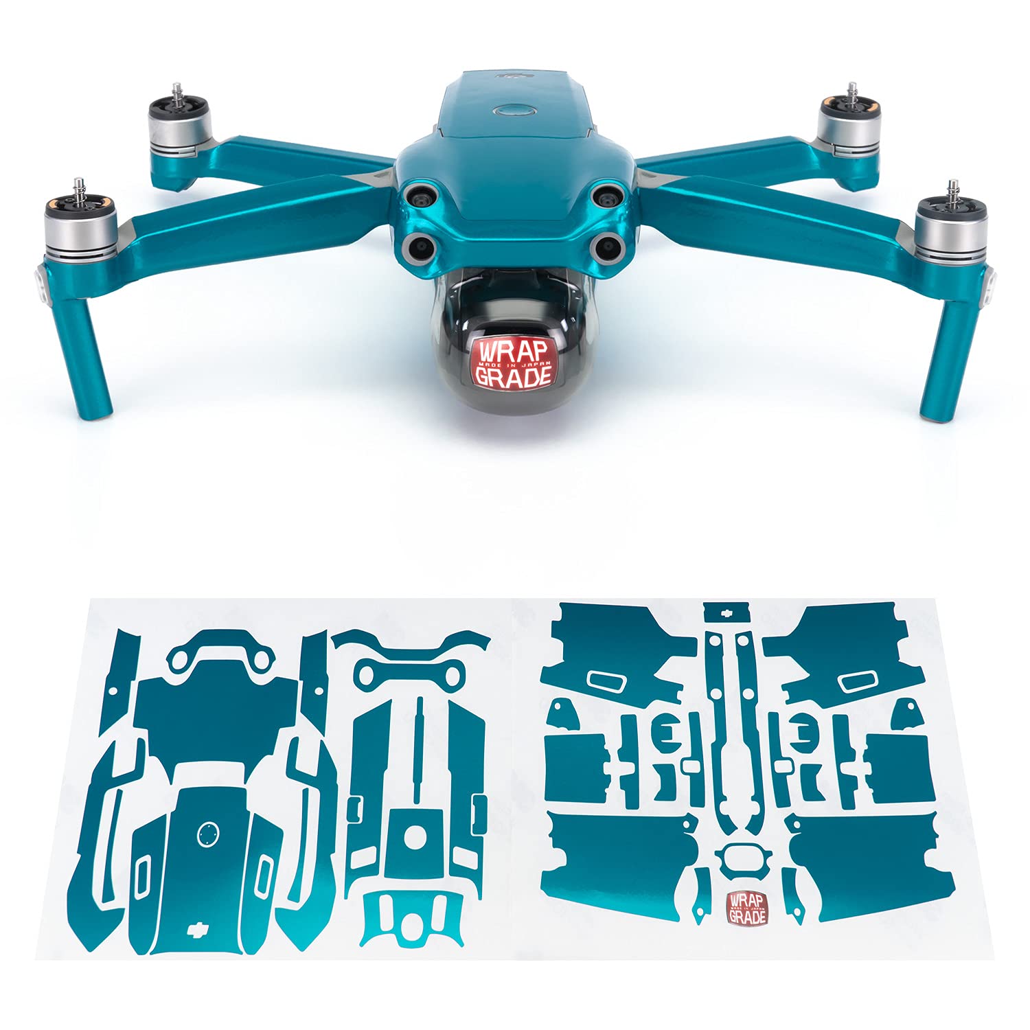 Wrapgrade Main Unit Skin DJI Compatible with DJI Air 2S (CARIBBEAN BLUE)
