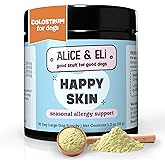 Alice & Eli Happy Skin - Seasonal Allergy Support with Quercetin & Bovine Colostrum - for Dogs with Sensitive Skin or Environmental Allergies