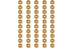 B BRESUCNY 50 Pack 1 Inch Abrasive Wheel Polishing Buffing Wheel Set for Dremel Rotary Tool, Drills, 80 Grits 1/8'' (3mm) Shank Scouring Pad Abrasive Buffing Wheels for Metal, Wood, Rust Removal