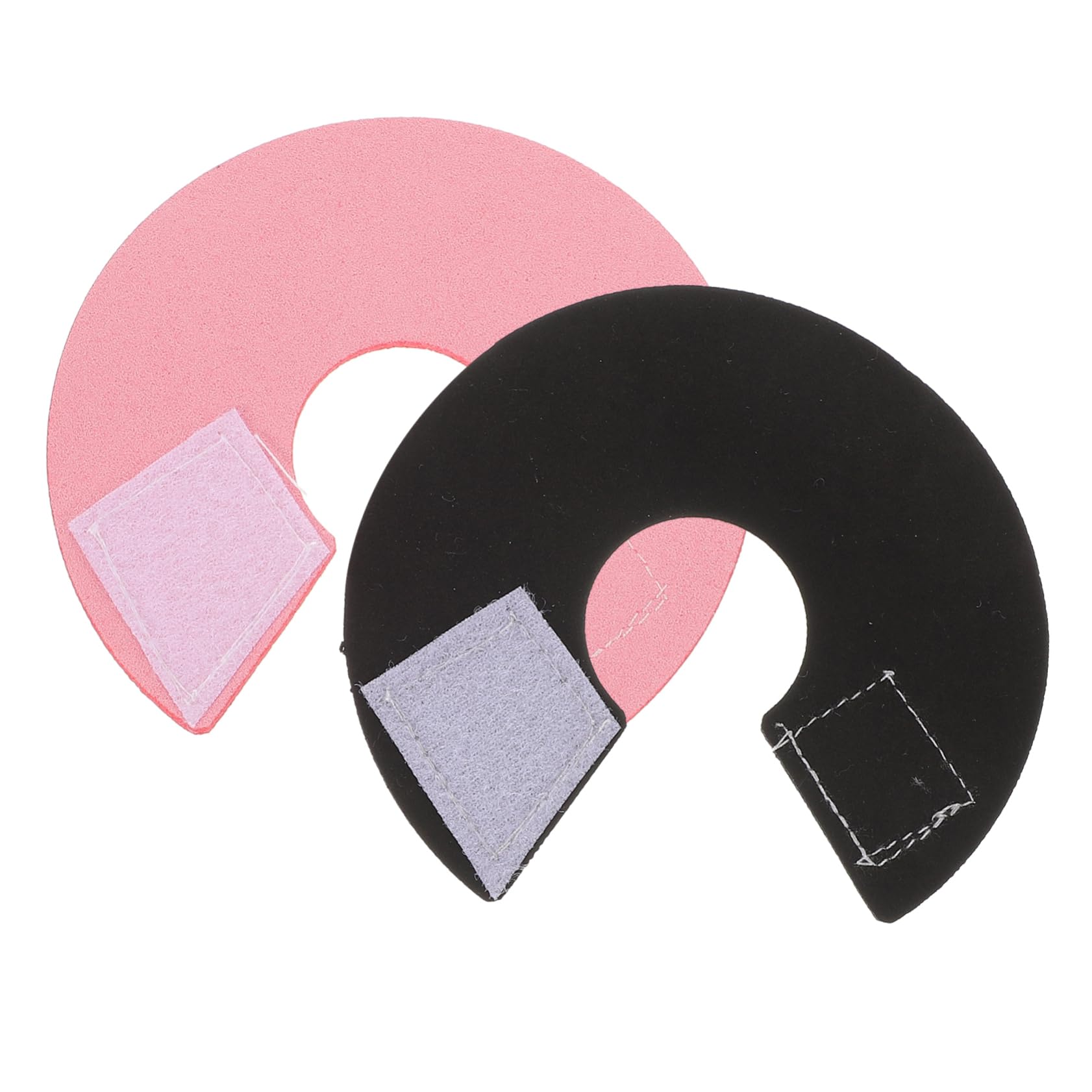 POPETPOP 2 Pack Pet Parrot Anti- bite Elizabethan Collars, Anti- Grab Plucking Wound Healing Safety Collar, Recovery Cones for Budgerigar Lovebird Cockatiel Cockatoo （ Pink+ Black ）