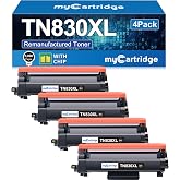 TN830XL TN830 TN 830XL Remanufactured Toner for Brother Printer DCP-L2640DW | Replacement for Brother Printer HL-L2460DW MFC-L2820DW HL-L2405W HL-L2480DW for TN830 XL/V/R TN-830XL High Yield 4 Black