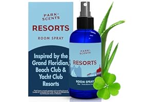 Park Scents Resorts – Floridian Theme Park Inspired Luxury Hotel Fragrance Room Spray – Clover, Aloe, Citrus & Daisy Air Freshener Spray – Birthday Gifts for Women, Sister, Hostess, Best Friend (4oz)